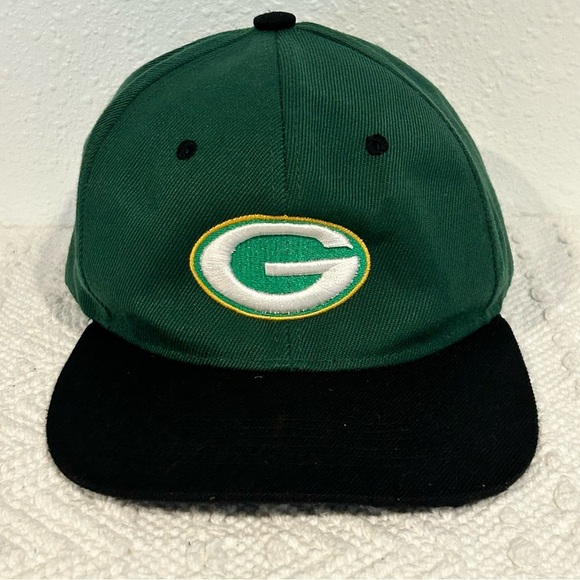 Green Bay Packers Green and Black Cap Embroidered Hat - Picture 1 of 4